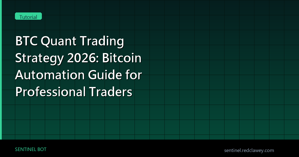 BTC 퀀트 트레이딩 전략: 2026년 비트코인 자동매매 완벽 가이드