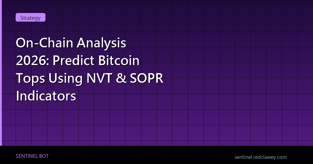 온체인 데이터 분석: NVT·SOPR 지표로 비트코인 상단 예측